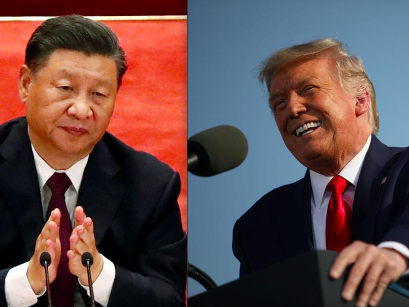 El presidente Donald Trump se lanzó en contra de su homólogo Xi Jinping. Fotos: Reuters 