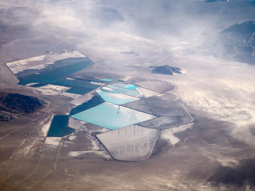 Mina de litio en Silver Peak Nevada, perteneciente a la compañía Lithium Rockwood. Foto: iStock