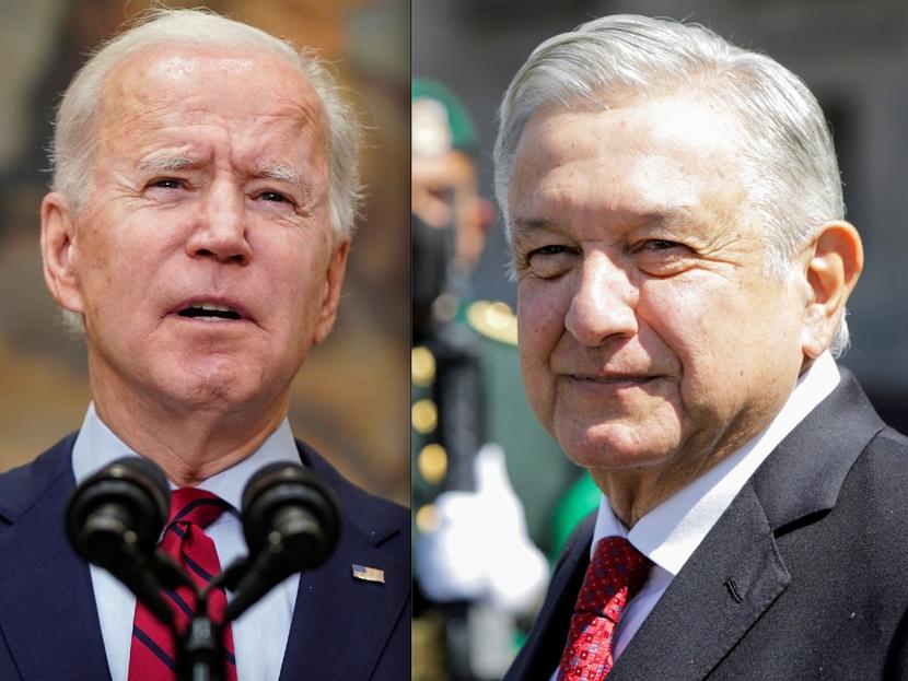 El presidente López Obrador le podría solicitar a su homólogo Joe Biden considerar compartir el suministro estadounidense de vacunas covid-19. Fotos: Reuters 
