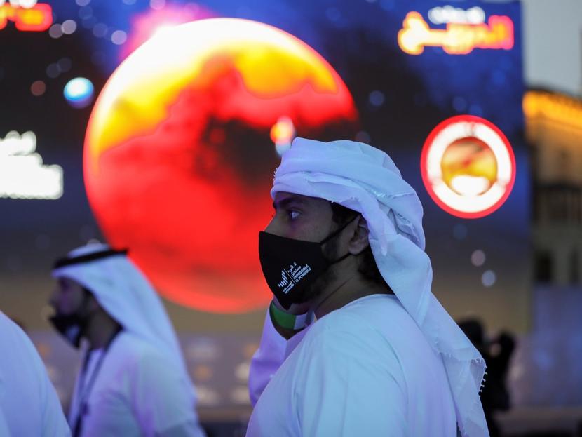 Este martes se confirmó que la nave espacial de los Emiratos Árabes Unidos logró entrar en la órbita de Marte. Foto: Reuters 