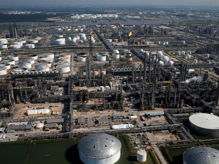 Refinería en Deer Park, Houston. Funciona las 24 horas del día a un 80 por ciento de su capacidad. Foto: Reuters