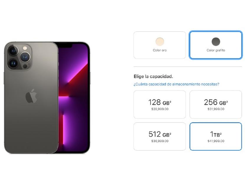 El precio del nuevo Pro Max con capacidad de 1 TB es de 41,999 pesos, uno de los smartphones más caros no solo de la marca, sino de todo el mercado. Foto: *Apple