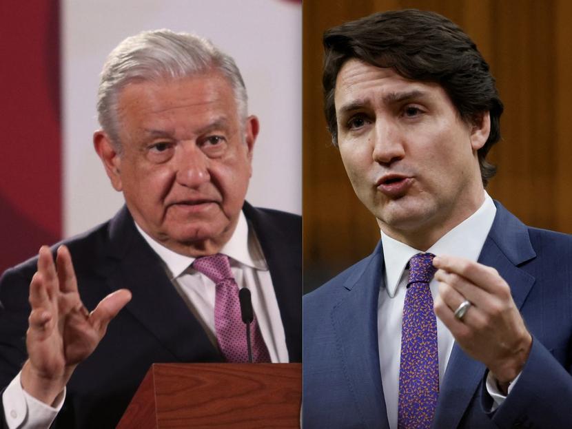 El primer ministro de Canadá, Justin Trudeau, invitó personalmente al presidente López Obrador a participar en un evento solidario en favor de los afectados ante el conflicto entre Rusia y Ucrania. Fotos: Cuartoscuro /- Reuters 