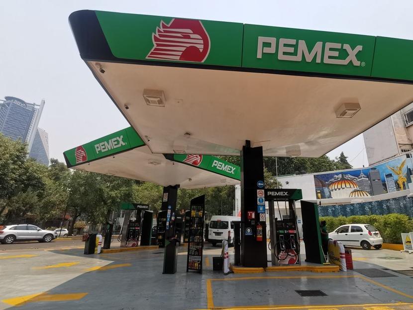 Una gasolinera de Pemex en la Ciudad de México. 