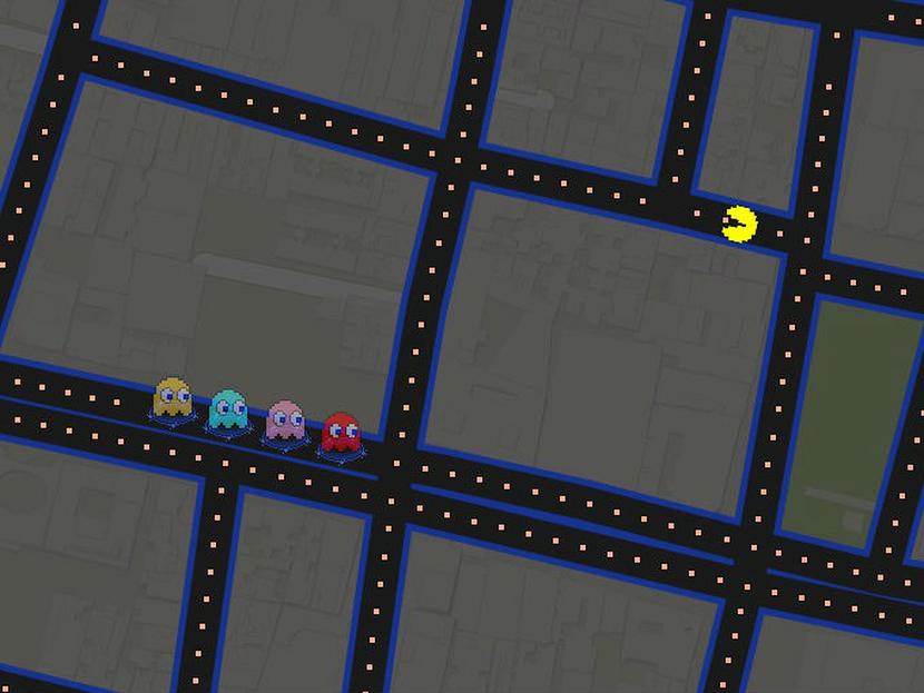 ¡Pac-Man cerca de nuestras oficinas! Foto: Google Maps