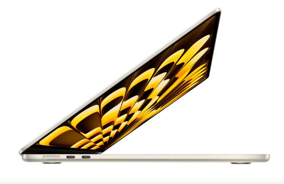 La nueva MacBook Air M2 es ligera como peso pluma.