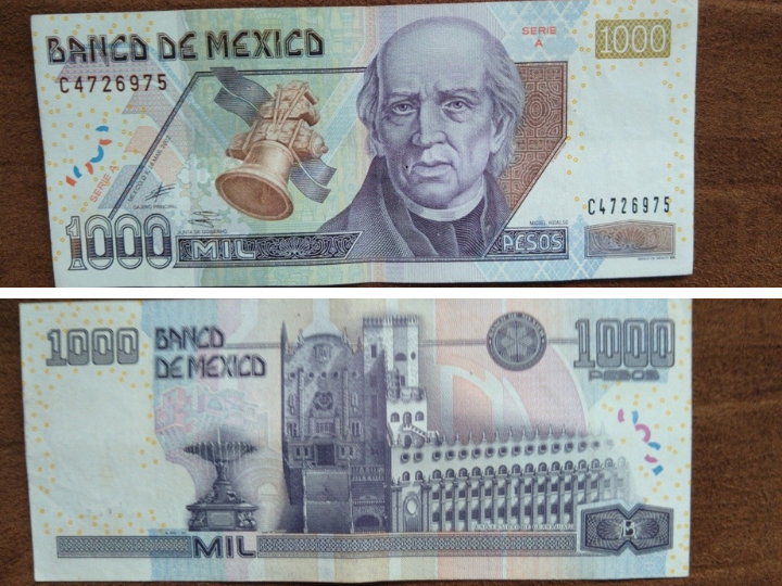 Estos son los 3 billetes de 1,000 pesos que actualmente están en circulación