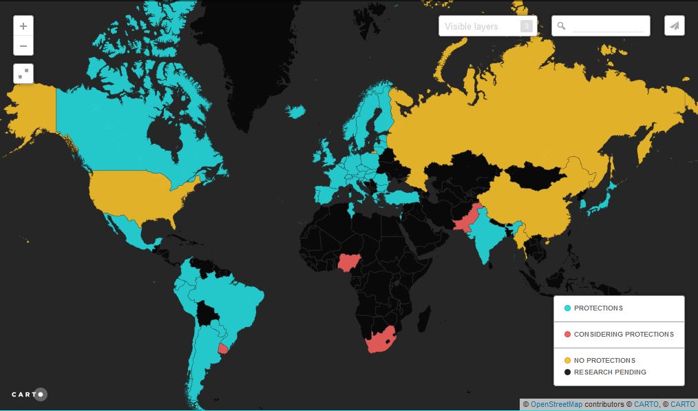 Mapa neutralidad de internet