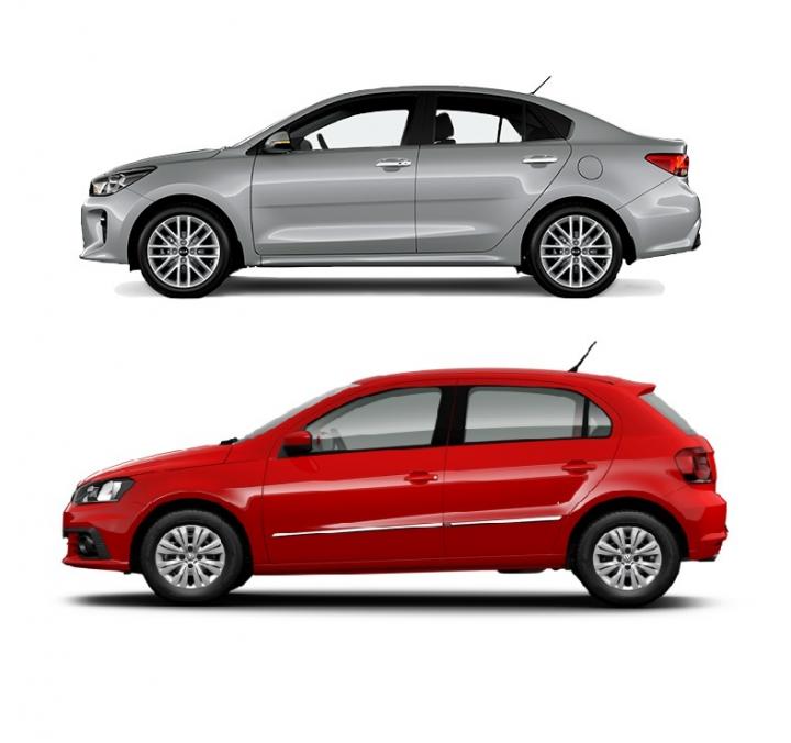 ¿Cuál es la diferencia entre un hatchback y un sedán? Foto: KIA / VW