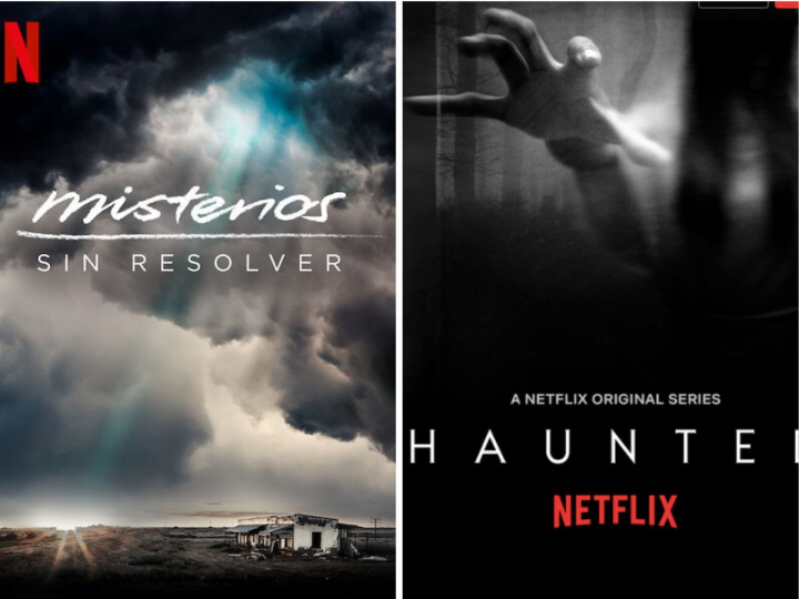 Poster de Misterios sin resolver de Netflix y Poster de Lo que vi de Netflix