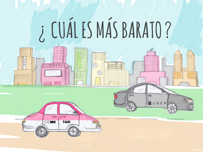 La disputa entre Uber  y los taxistas organizados de la Ciudad de México ha cobrado fuerza. Foto: Numérico
