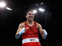 El boxeador mexicano Misael Rodríguez se quedó con la medalla de bronce en la categoría de peso medio. Foto: Reuters.