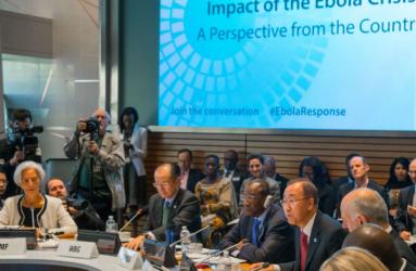 El ébola se convirtió en un referente de los trabajos de otoño del Fondo Monetario Internacional y el Banco Mundial. Foto: Reuters