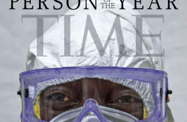 La revista TIME decidió otorgar este 2014 el título de “Persona del Año” a todos aquellos hombres y mujeres que se han dedicado a combatir la epidemia de ébola. Foto: TIME