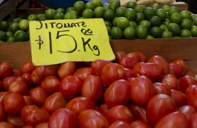El precio del jitomate bajó 7.15% en el mes. Foto: Cuartoscuro