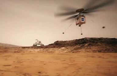 El helicoptero que la NASA enviará a Marte pesa alrededor de 1.8 kilos y su fuselaje tiene el tamaño de una pelota de softball. Foto: YouTube