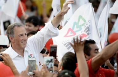 El candidato presidencial de la coalición Todos por México, José Antonio Meade, tuvo su cierre de campaña en Saltillo, Coahuila. Foto: Notimex