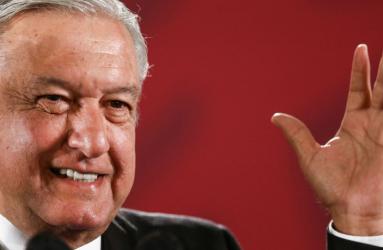 El presidente López Obrador celebró la ratificación del T-MEC en EU. Foto: Reuters 