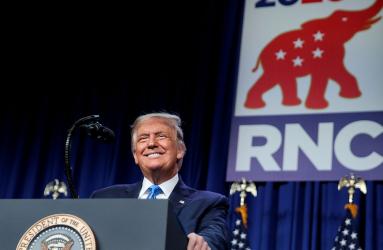 El Partido Republicano nombro oficialmente a Donald Trump como candidato a la presidencia de los Estados Unidos. Foto: Reuters 
