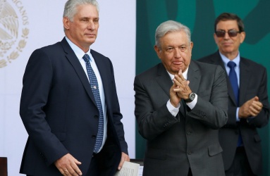La mañana de este jueves el presidente Andrés Manuel López Obrador pidió al gobierno de los Estados Unidos levantar el bloqueo en la República de Cuba. Foto: Reuters  