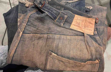 viejos jeans levi's de 150 años de antigüedad
