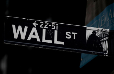 Letrero de calle de Wall Street
