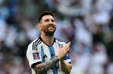 El  delantero argentino Lionel Messi 