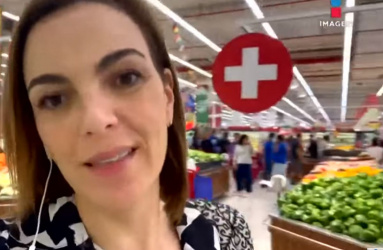 Pamela Cerdeira supermercado Qatar