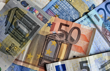 Billetes de euros de distintas denominaciones