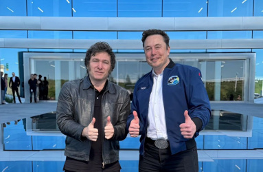 Milei se reúne con Elon Musk en Texas: ¿De qué hablaron?. Foto: X.