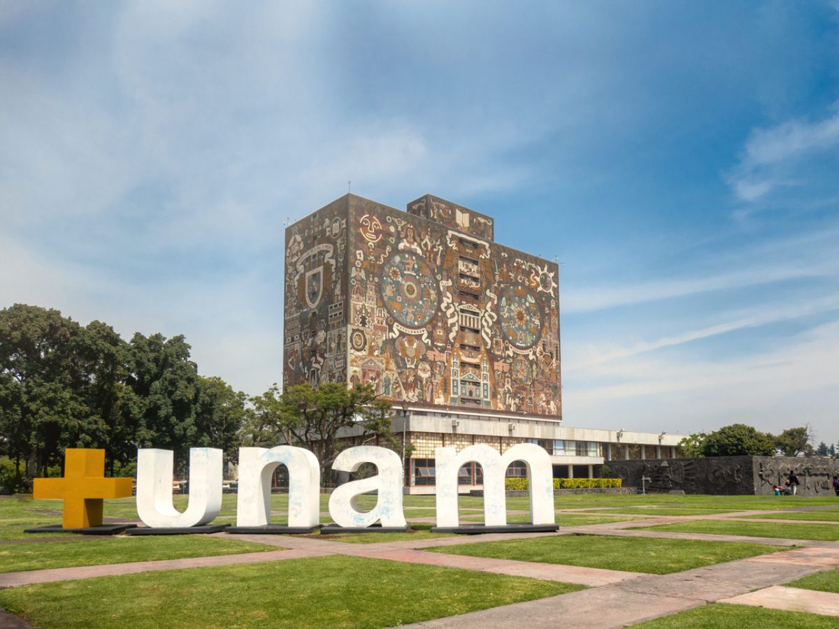 Edificio de la UNAM en ciudad universitaria. 
